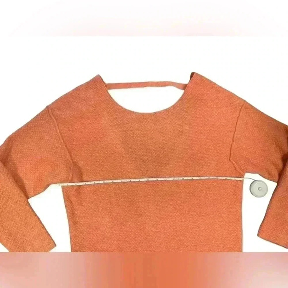 Free People Hourglass Cashmere Sweater Dress Tunic  Open Back Salmon Size Small - Picture 8 of 16